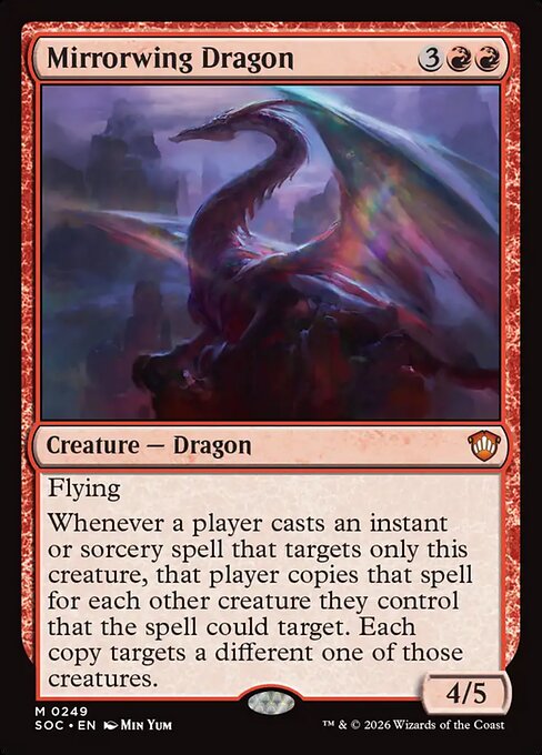 Mirrorwing Dragon - Secrets of Strixhaven Commander MTG spoiler