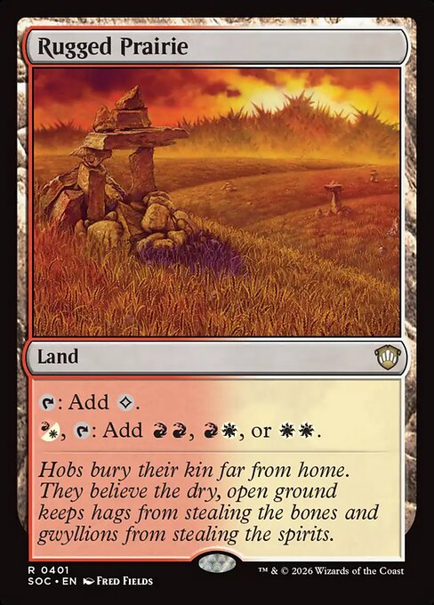 Rugged Prairie - Secrets of Strixhaven Commander MTG spoiler
