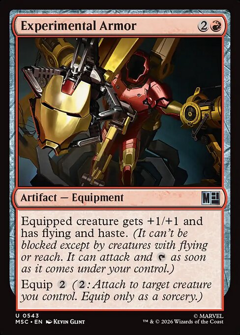 Experimental Armor - Marvel Super Heroes Commander MTG spoiler