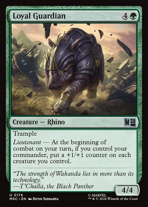 Loyal Guardian - Marvel Super Heroes Commander MTG spoiler