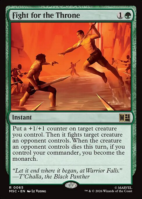 Fight for the Throne - Marvel Super Heroes Commander MTG spoiler