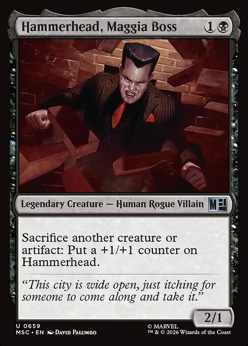 Hammerhead, Maggia Boss - Marvel Super Heroes Commander MTG spoiler