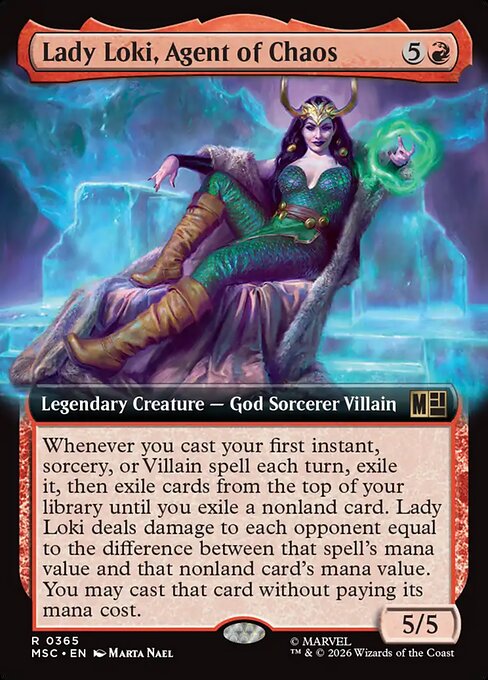 Lady Loki, Agent of Chaos - Marvel Super Heroes Commander MTG spoiler