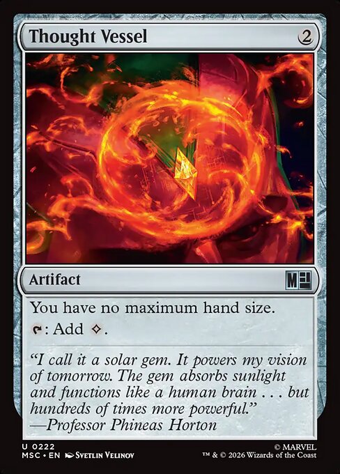 Thought Vessel - Marvel Super Heroes Commander MTG spoiler