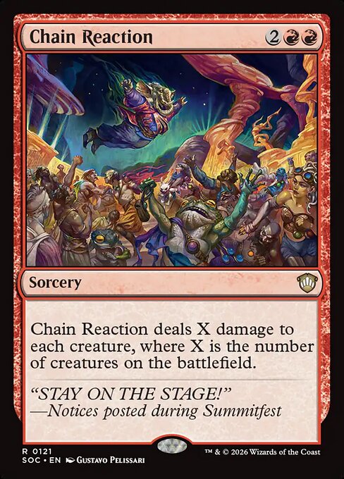 Chain Reaction - Secrets of Strixhaven Commander MTG spoiler