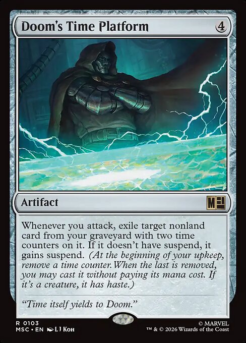 Doom's Time Platform - Marvel Super Heroes Commander MTG spoiler