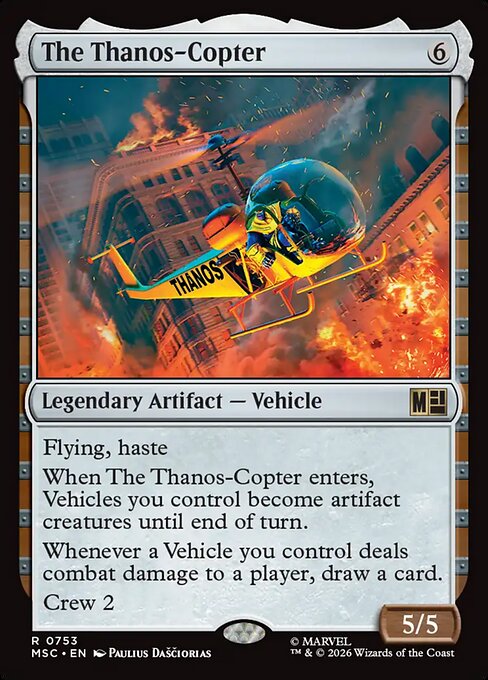 The Thanos-Copter - Marvel Super Heroes Commander MTG spoiler