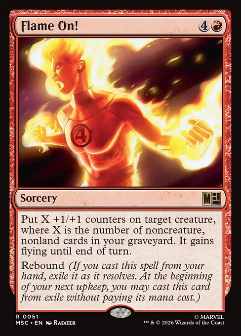 Flame On! - Marvel Super Heroes Commander MTG spoiler