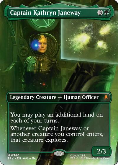 Captain Kathryn Janeway (Borderless) - MTG card