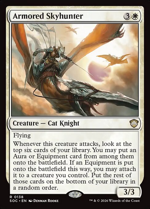 Armored Skyhunter - Secrets of Strixhaven Commander MTG spoiler