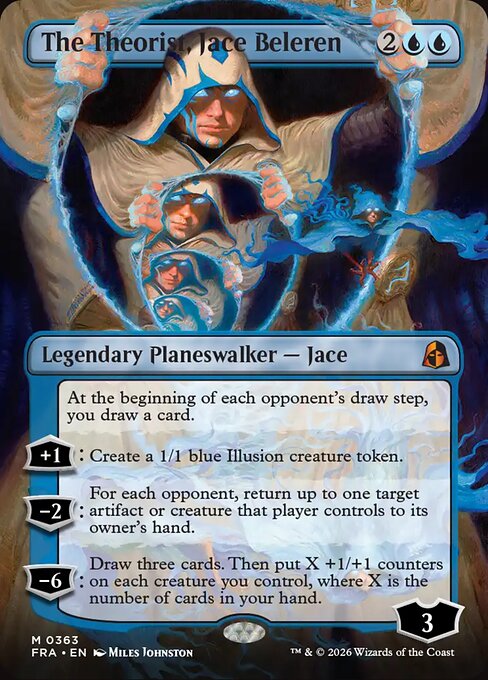 The Theorist, Jace Beleren - Reality Fracture Commander MTG spoiler