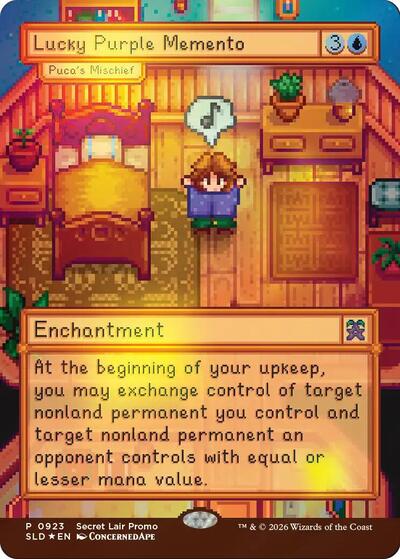 Lucky Purple Memento - Puca's Mischief