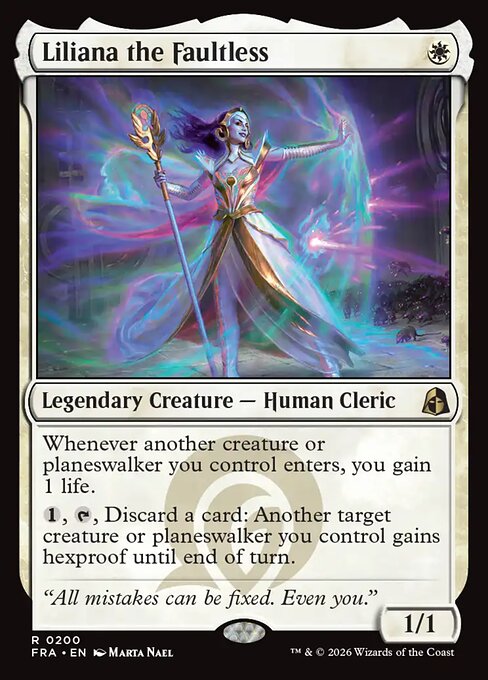 Liliana the Faultless - Reality Fracture MTG spoiler