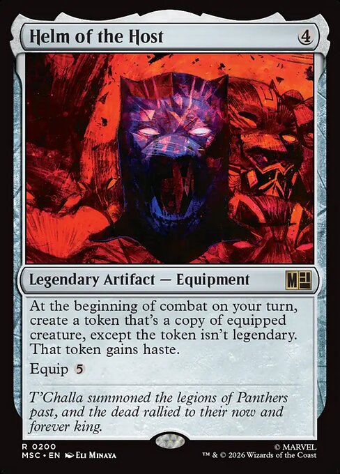 Helm of the Host - Marvel Super Heroes Commander MTG spoiler