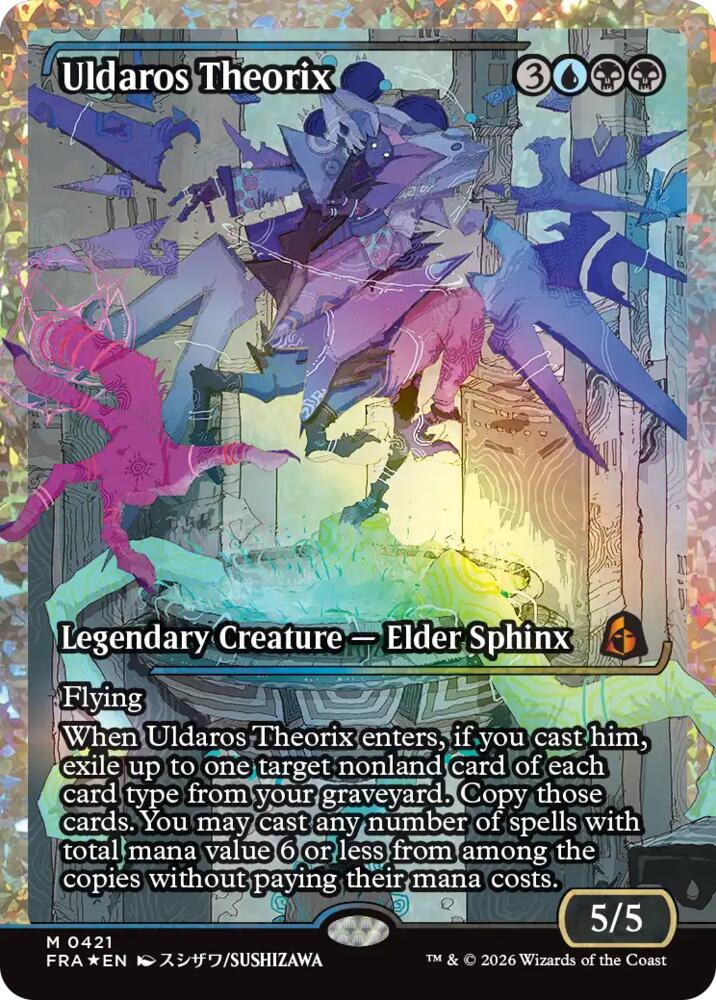 Uldaros Theorix (Showcase) (Fracture Foil) (0421)