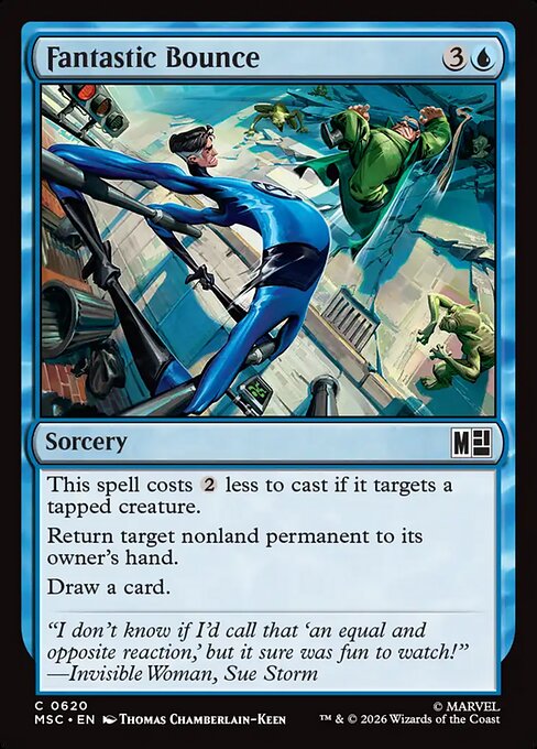 Fantastic Bounce - Marvel Super Heroes Commander MTG spoiler