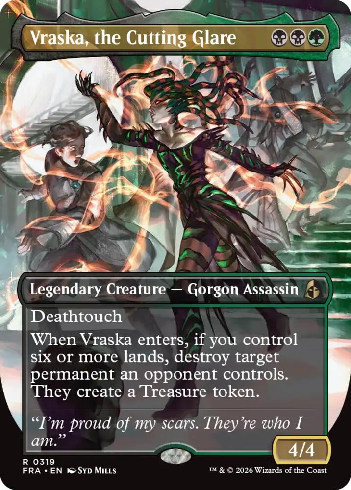 Vraska, the Cutting Glare (Borderless)
