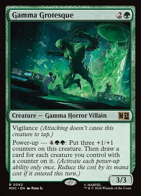 Gamma Grotesque - Marvel Super Heroes Commander MTG spoiler