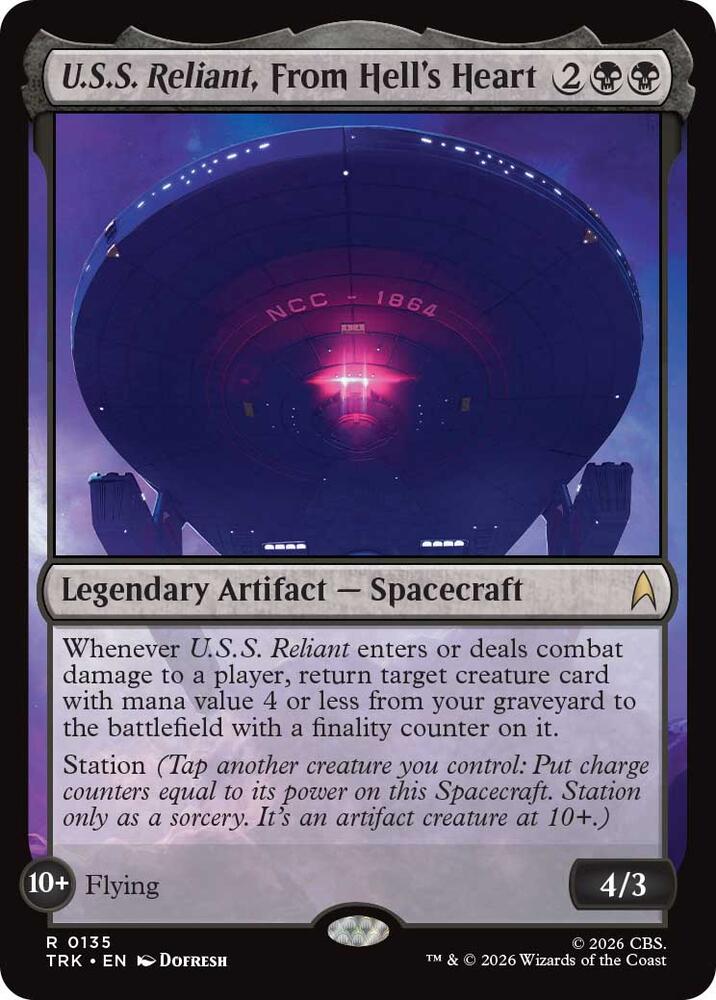 U.S.S. Reliant, From Hell's Heart