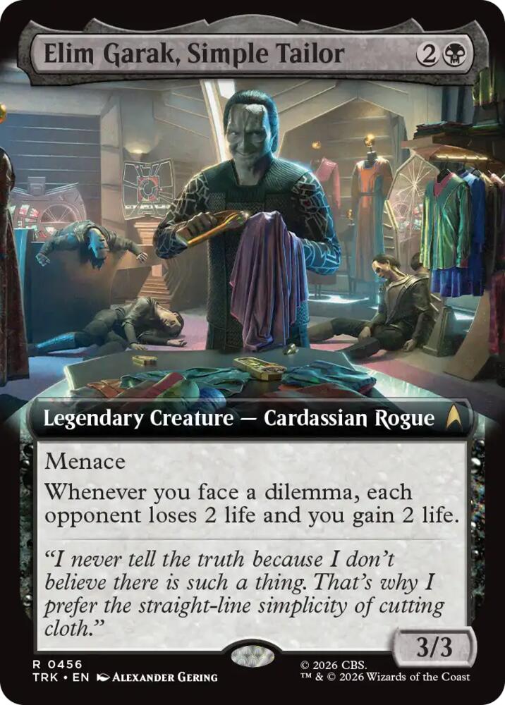 Elim Garak, Simple Tailor (Extended Art)