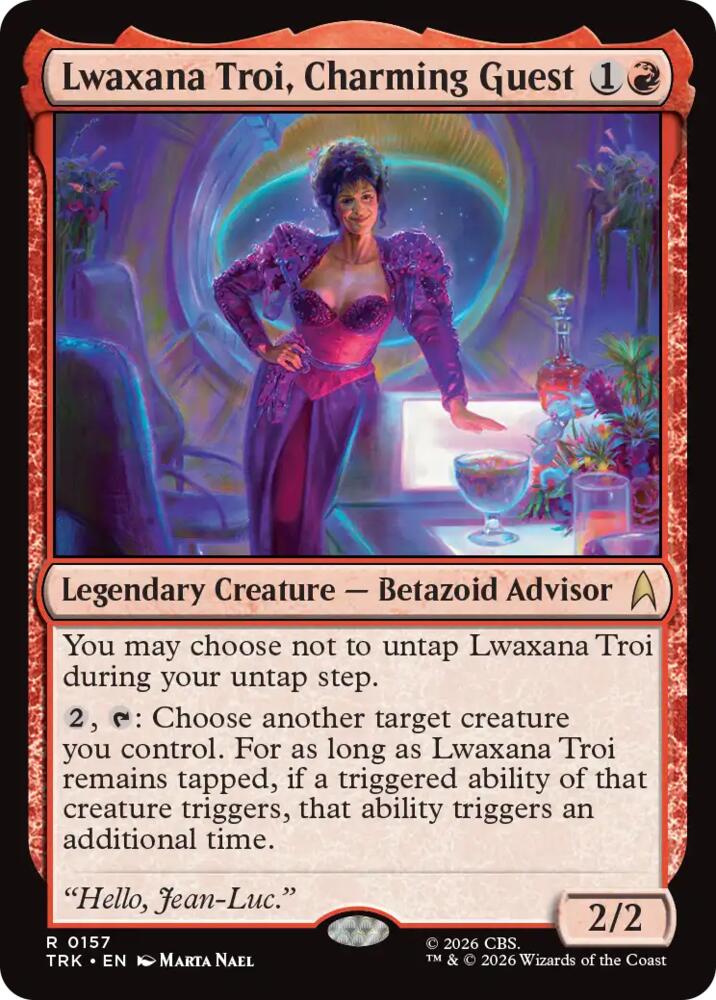 Lwaxana Troi, Charming Guest