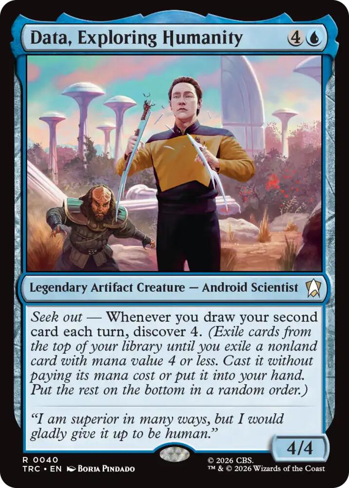 Data, Exploring Humanity (Surge Foil)