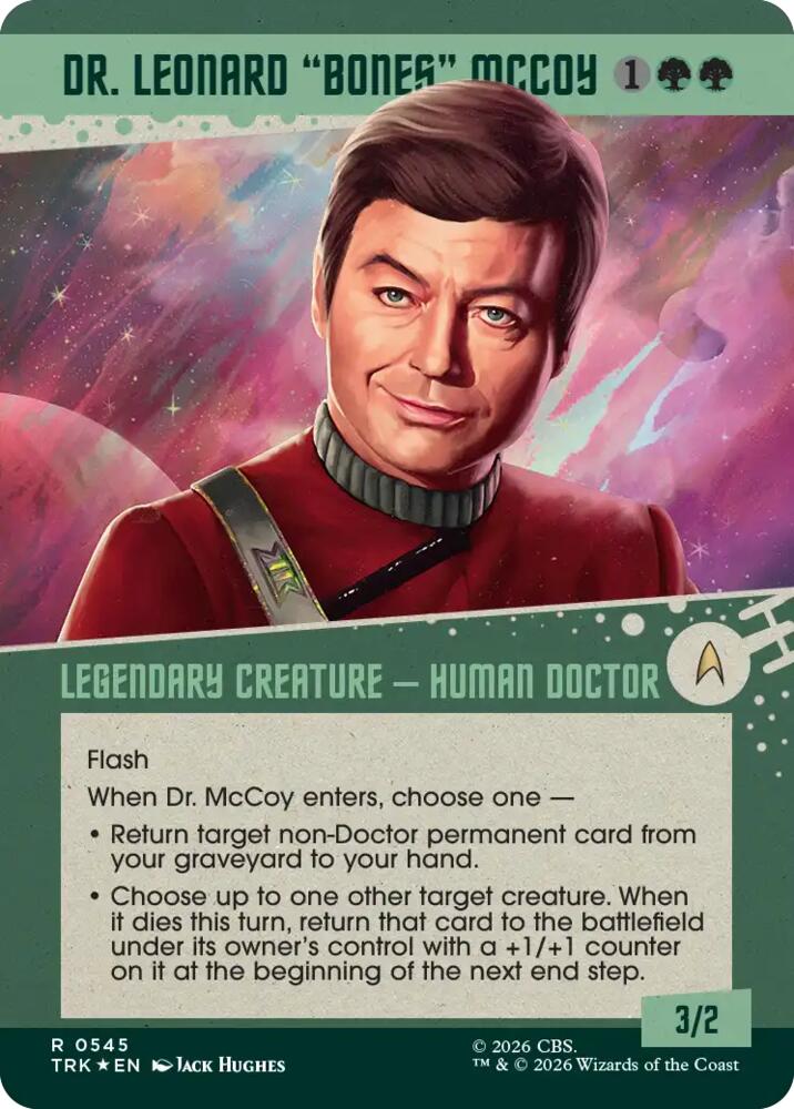 Dr. Leonard "Bones" McCoy (Showcase) (Surge Foil)