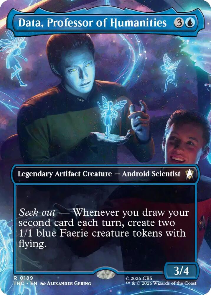 Data, Professor of Humanities (Borderless)