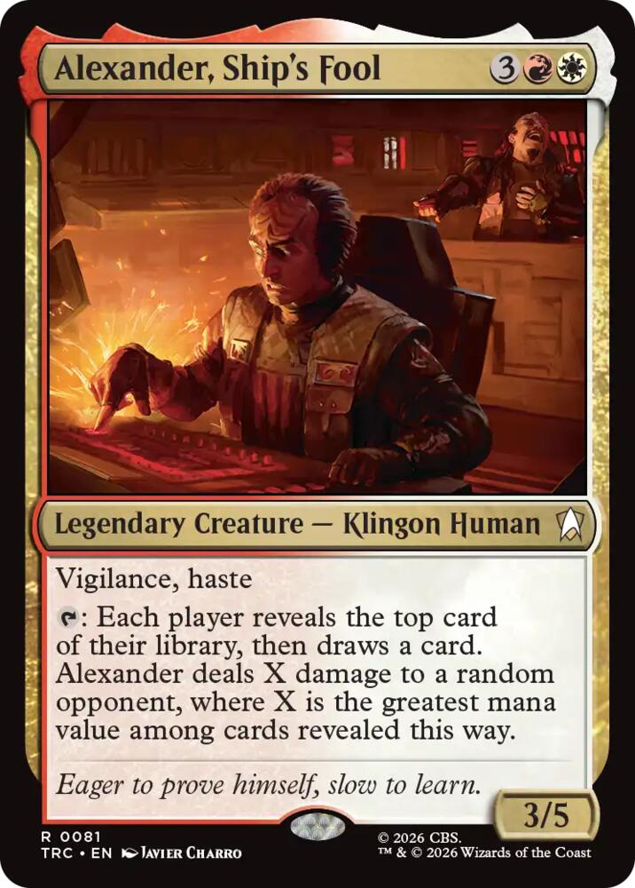 Alexander, Ship's Fool