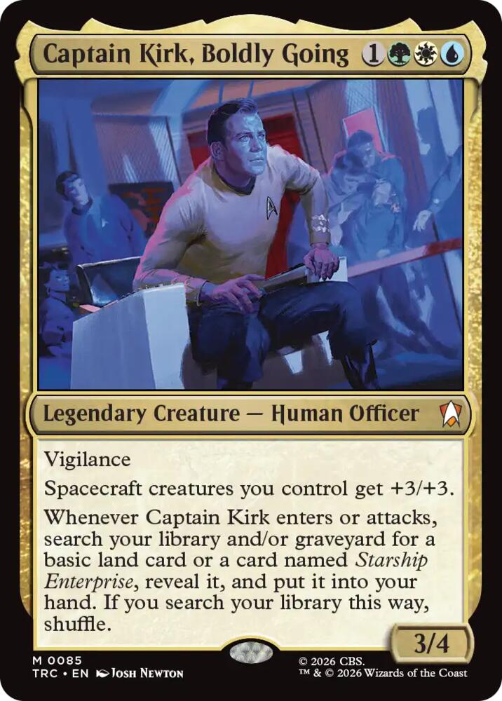 Captain Kirk, Boldly Going