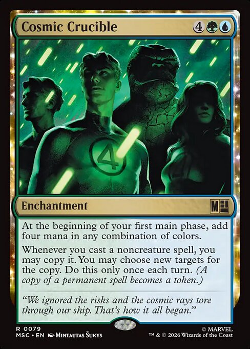 Cosmic Crucible - Marvel Super Heroes Commander MTG spoiler