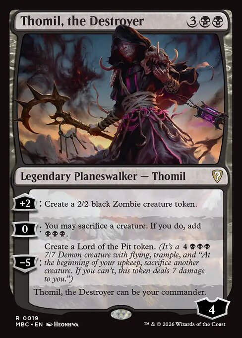 Thomil, the Destroyer - Mystery Booster: Commander Edition MTG spoiler