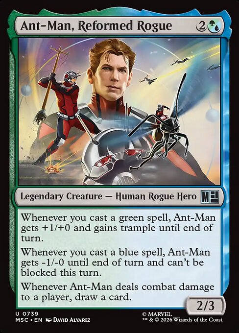 Ant-Man, Reformed Rogue - Marvel Super Heroes Commander MTG spoiler