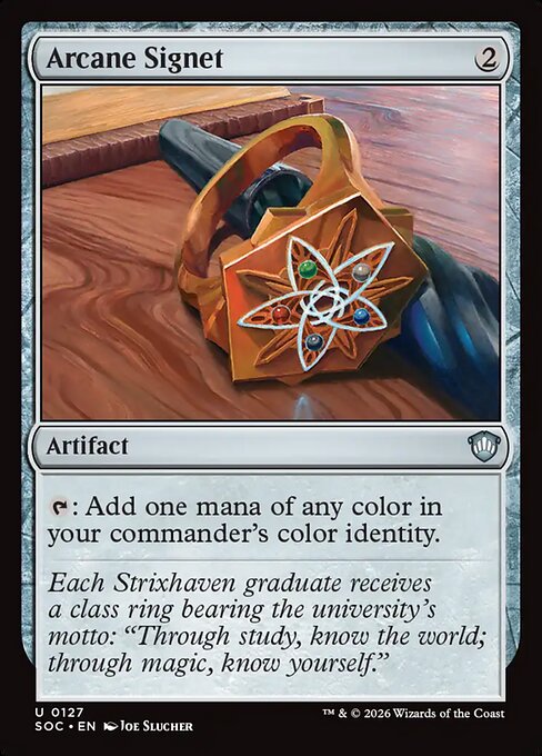 Arcane Signet - Secrets of Strixhaven Commander MTG spoiler