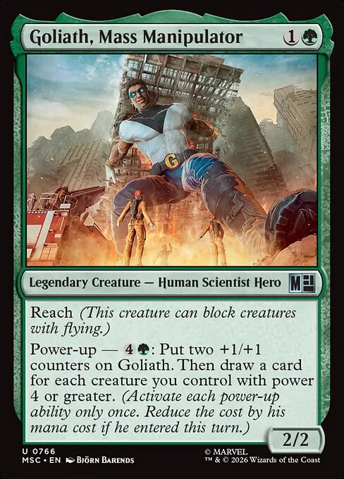 Goliath, Mass Manipulator - Marvel Super Heroes Commander MTG spoiler