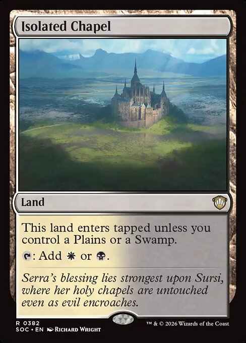 Isolated Chapel - Secrets of Strixhaven Commander MTG spoiler