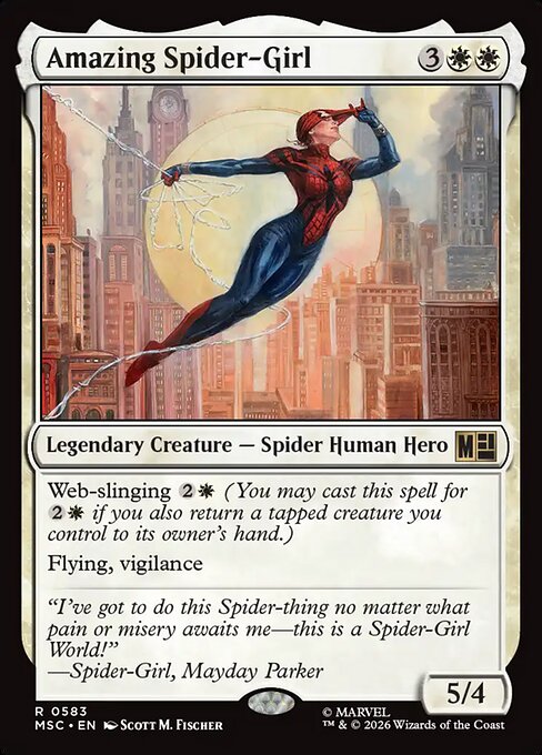 Amazing Spider-Girl - Marvel Super Heroes Commander MTG spoiler
