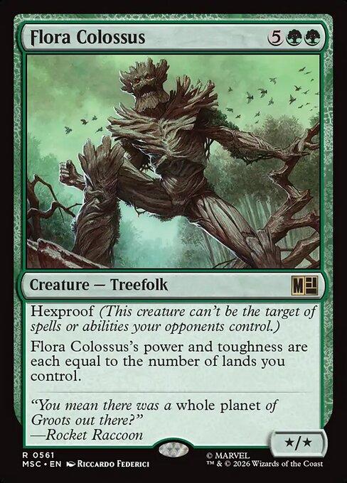 Flora Colossus - Marvel Super Heroes Commander MTG spoiler