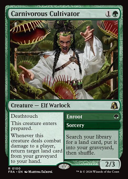 Carnivorous Cultivator // Enroot - Reality Fracture MTG spoiler
