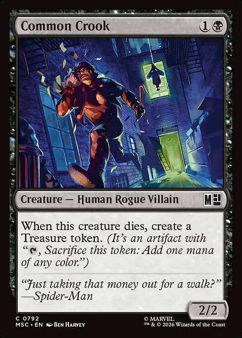 Common Crook - Marvel Super Heroes Commander MTG spoiler