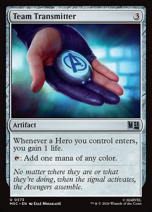 Team Transmitter - Marvel Super Heroes Commander MTG spoiler