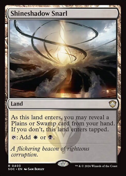 Shineshadow Snarl - Secrets of Strixhaven Commander MTG spoiler