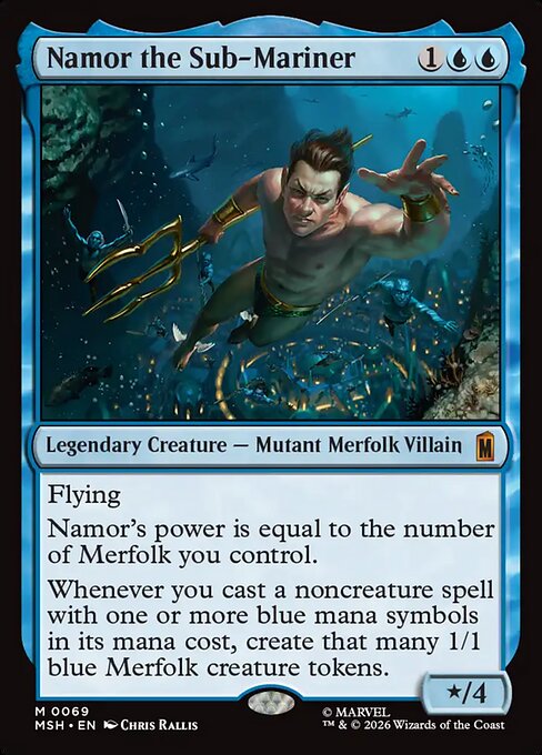 Namor the Sub-Mariner - Marvel Super Heroes MTG spoiler