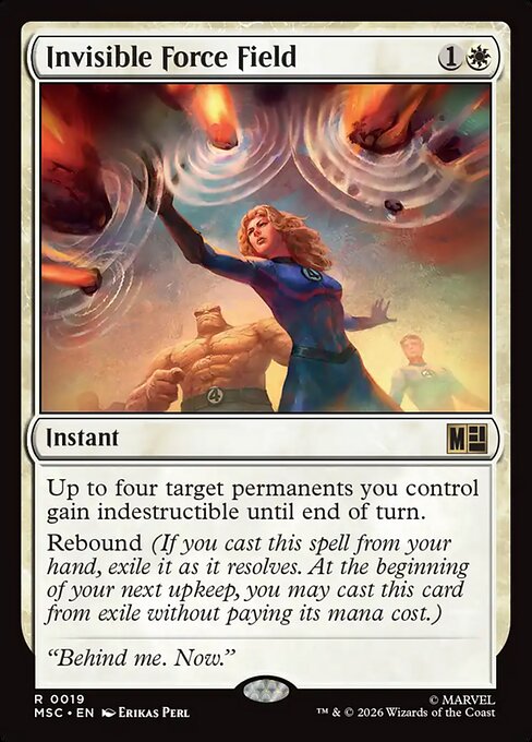 Invisible Force Field - Marvel Super Heroes Commander MTG spoiler