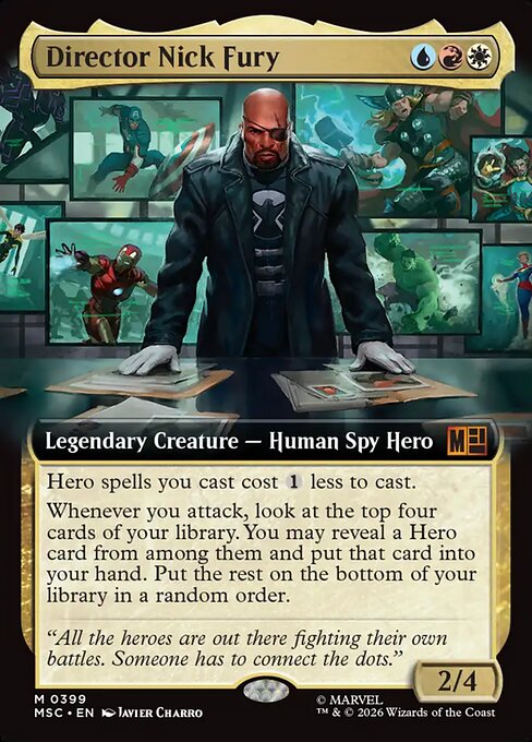 Director Nick Fury - Marvel Super Heroes Commander MTG spoiler