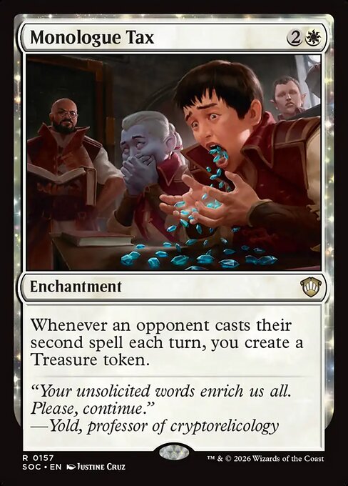 Monologue Tax - Secrets of Strixhaven Commander MTG spoiler