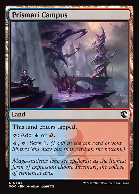 Prismari Campus - Secrets of Strixhaven Commander MTG spoiler