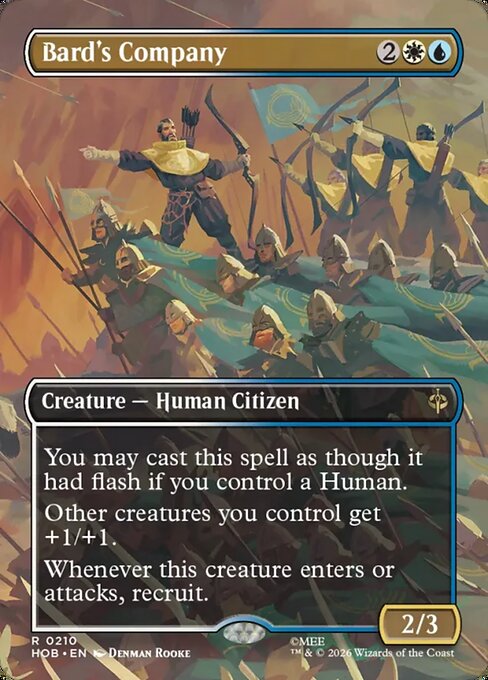 Bard's Company - The Hobbit MTG spoiler