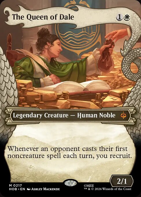 The Queen of Dale - The Hobbit MTG spoiler