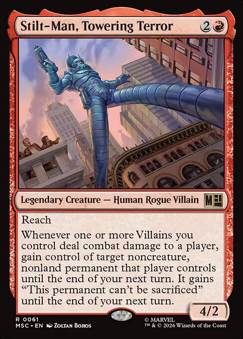 Stilt-Man, Towering Terror - Marvel Super Heroes Commander MTG spoiler